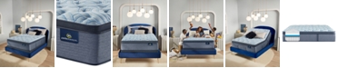 Serta Perfect Sleeper Luminous Sleep 17.5" Plush Pillow Top Mattress Set- Full
